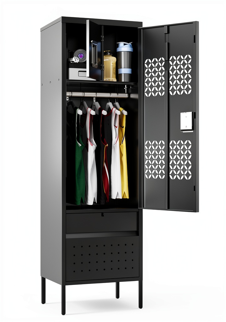 SUXXAN metal storage locker in a modern room setting