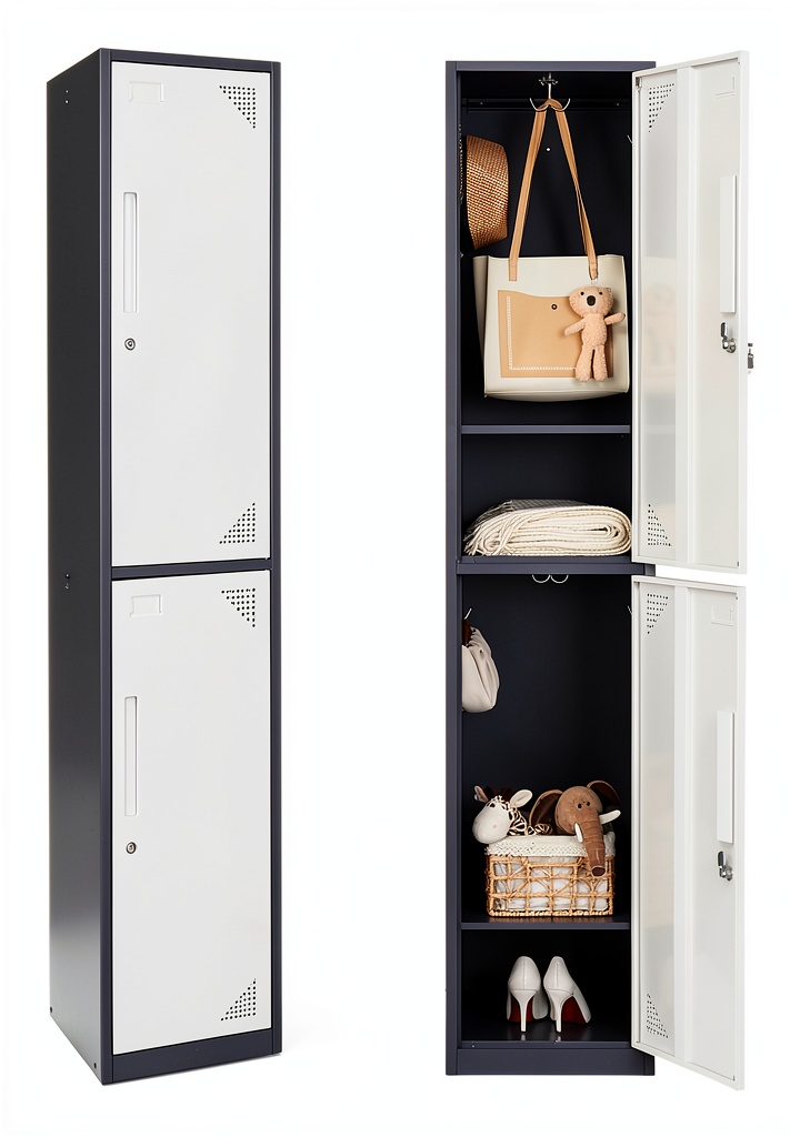 Fesbos steel locker in a home office setting