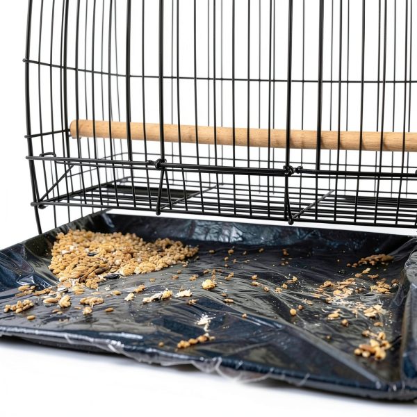 PRFOKEY Bird Cage Liners Disposable Plastic 100-Pack-2