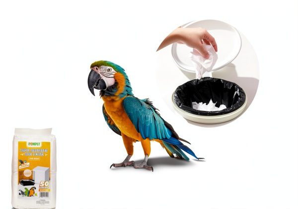 Pompet Bird Cage Liners White Super Absorbent Easy Clean-2