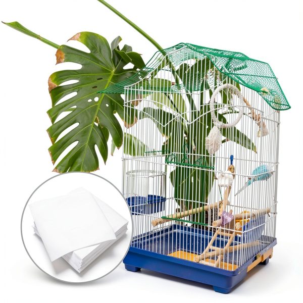 Toddmomy Bird Cage Liner Absorbent Urine Pad Replacement-8