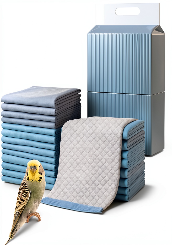 Niwaes bird cage liners placed in a parrot cage