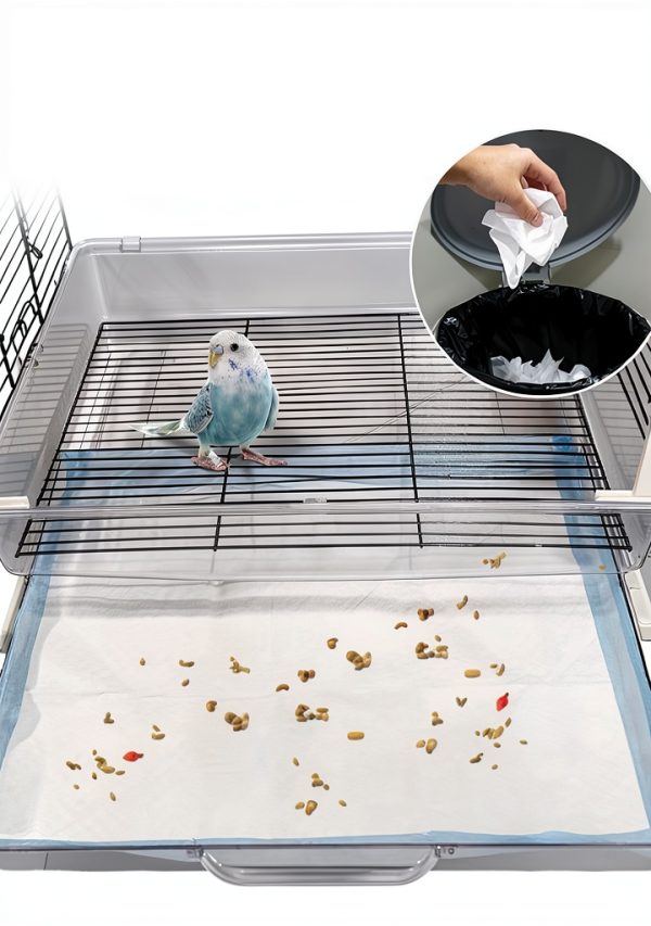 Niwaes Bird Cage Liners Non-Woven Fabric Super Absorbent-4