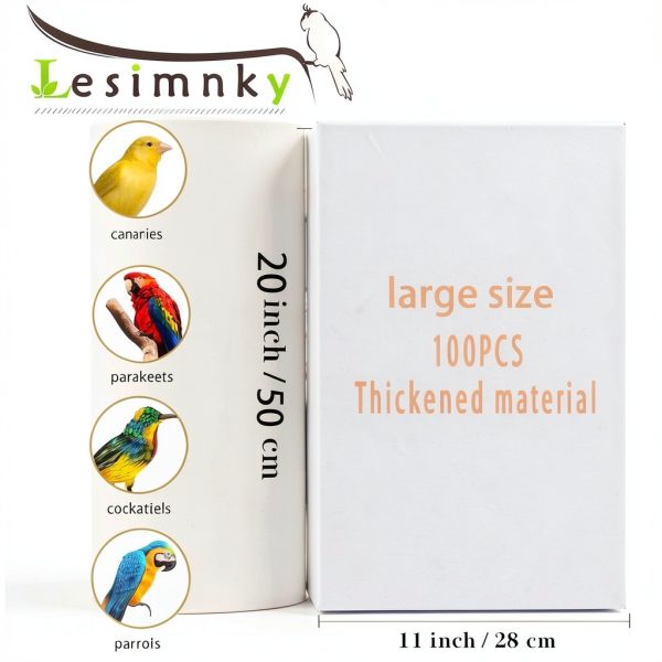 Lesimnky Bird Cage Liners Non-Woven Fabric Absorbent-1