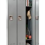 Fesbos Metal Locker Grey Storage Cabinet Lockable-0
