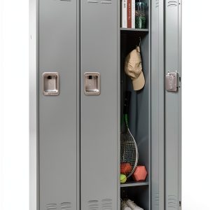 Fesbos Metal Locker Grey Storage Cabinet Lockable-0