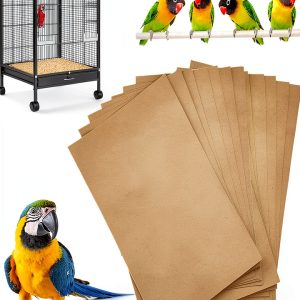 Lesimnky Bird Cage Liner Gravel Paper Natural Sand Easy-0