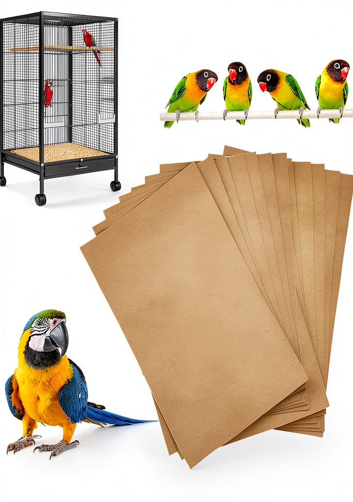 Lesimnky bird cage liner gravel paper sheets displayed in package