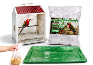 RAINFLOW Disposable Cage Liners Plastic Odorless Small Pets-0