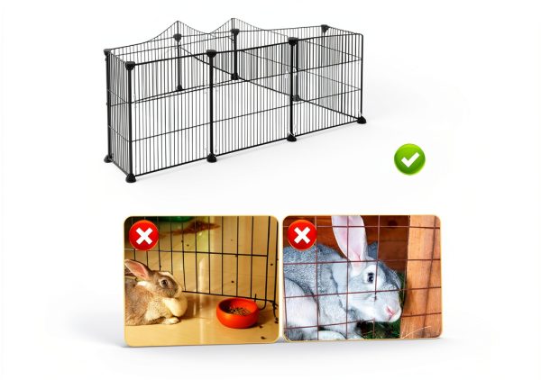 YUXin Rabbit Splash Guard Clear PVC Cage Liner Pet Supplies-5