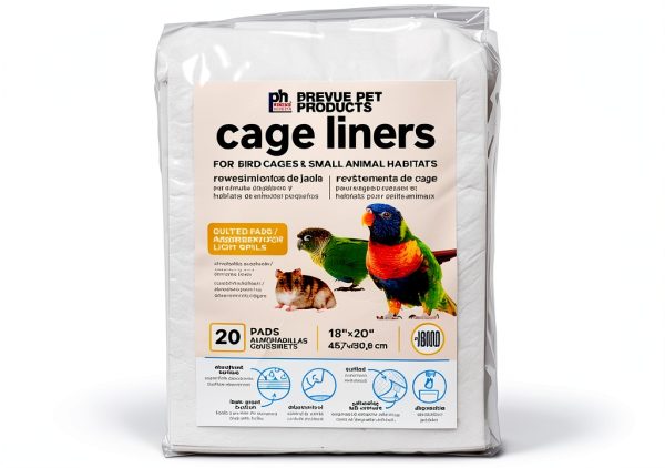 Prevue Bird Cage Liners Disposable Quilted Odor Control-0
