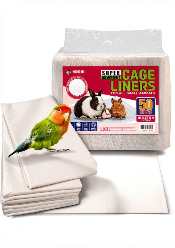 HASHI Bird Cage Liners 5 Layer Protection White-0