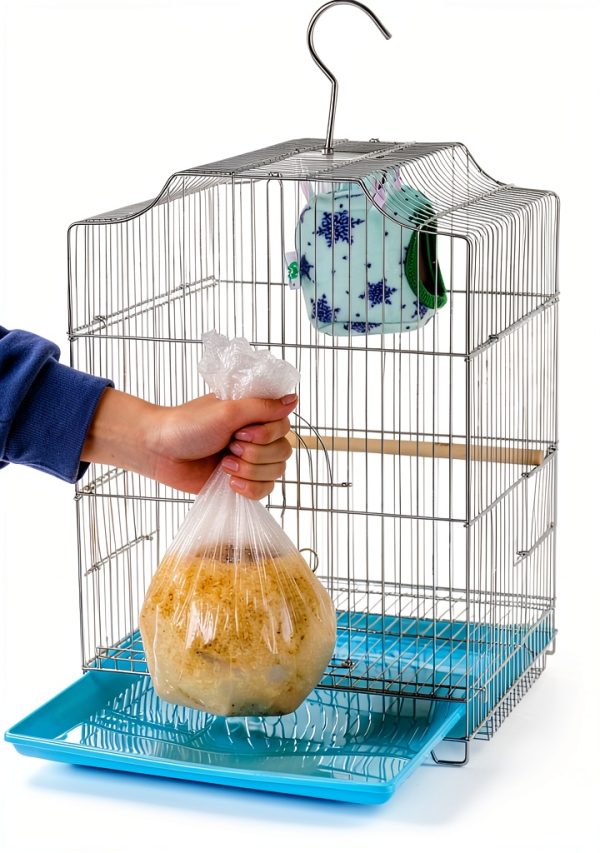 Niwaes Disposable Bird Cage Liners Plastic Leak-Proof Design-4