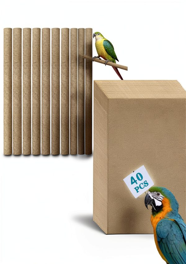 Birheatry Gravel Paper Bird Cage Litter Grit Sheets-6