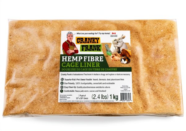 Cranky Frank Hemp Cage Liners Absorbent Odor Control Pet-0