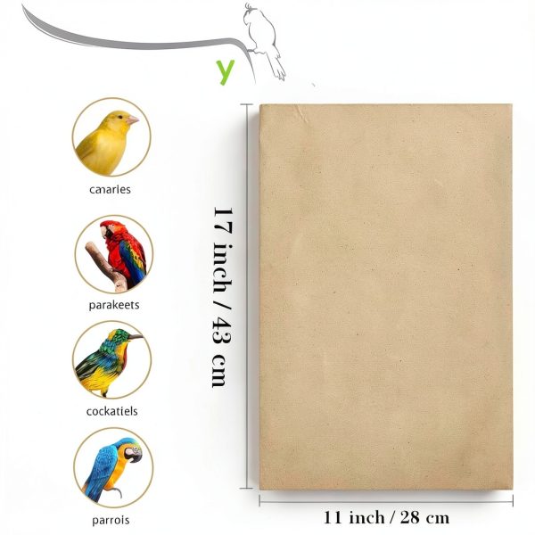 Lesimnky Bird Cage Liner Gravel Paper Natural Sand Easy-1