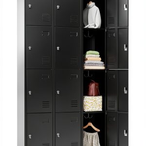 METALYEYE Metal Locker Black Heavy Duty Lockable Storage-0