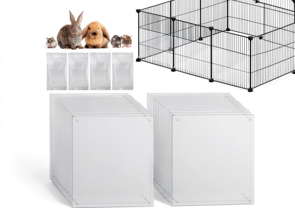 YUXin Rabbit Splash Guard Clear PVC Cage Liner Pet Supplies-0