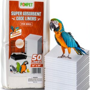 Pompet Bird Cage Liners White Super Absorbent Easy Clean-0
