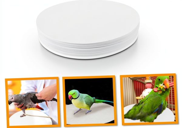 Ibasenice Bird Cage Liners Absorbent Round Pads Pet Supplies-1
