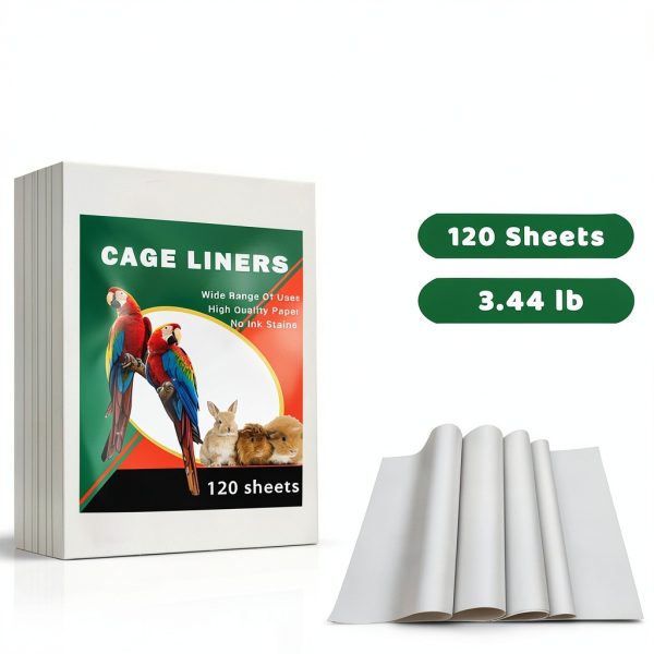 ZIQON Bird Cage Liners Non-Woven Fabric Easy Clean White-7