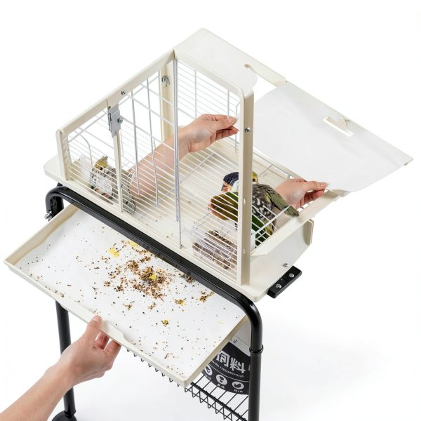 Lesimnky Bird Cage Liners Non-Woven Fabric Absorbent-4