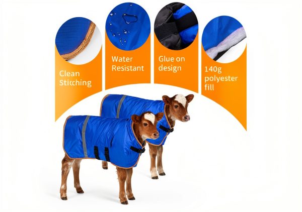 ZRSCHYG Fleece Lined Calf Blanket Waterproof Windproof-5