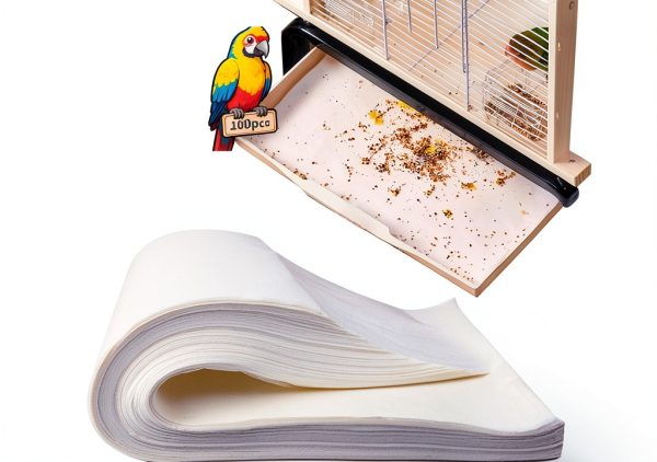 Lesimnky Bird Cage Liners Non-Woven Fabric Absorbent-0