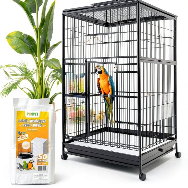 Pompet Bird Cage Liners White Super Absorbent Easy Clean-7