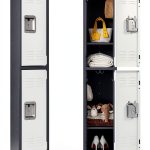 Fesbos Metal Locker Gray White Steel Storage Cabinet-0