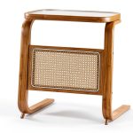 HHFSST Bamboo Robot Vacuum Storage Cabinet – Natural Finish-0