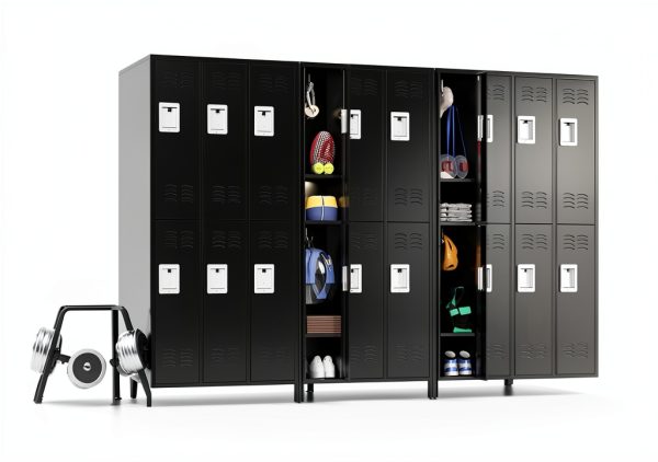 Metal Locker Fesbos 6 Door Steel Storage Cabinet-1