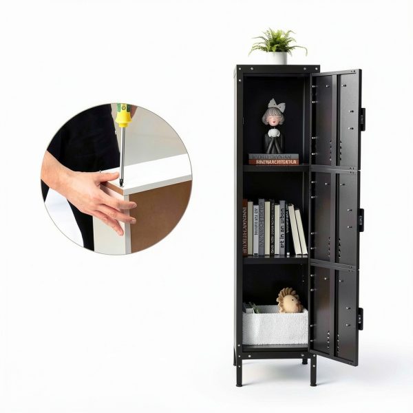 Steel Storage Locker LISSIMO Retro Floor‑Mount-3