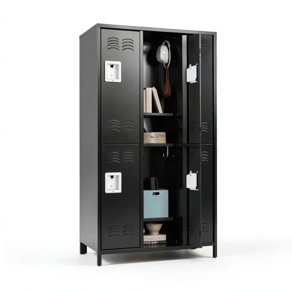 Metal Locker Fesbos 6 Door Steel Storage Cabinet-3