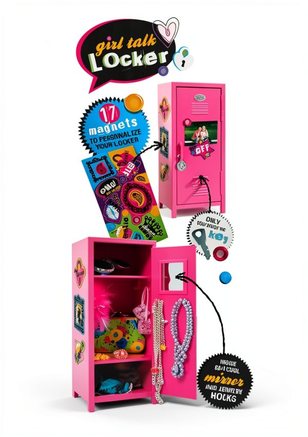 Schylling Metal Locker Kids Durable Steel Storage-5