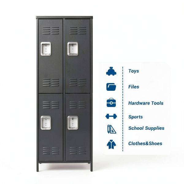 Metal Locker Fesbos 6 Door Steel Storage Cabinet-4