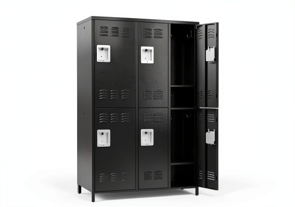 Metal Locker Fesbos 6 Door Steel Storage Cabinet-2