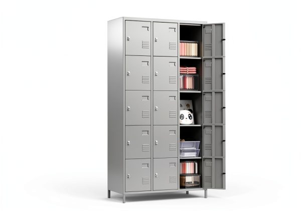 METAN 15 Door Light Grey Metal Locker for Home Office-5