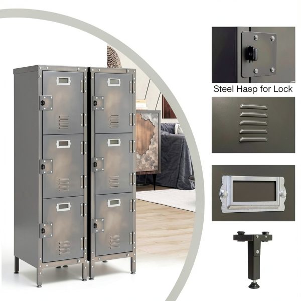 Steel Storage Locker LISSIMO Retro Floor‑Mount-4
