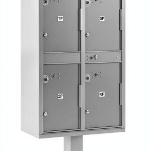 Salsbury Parcel Locker Aluminum 4-Compartment-0