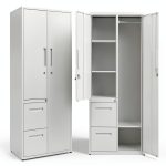 Metal Locker BYNSOE White 67in Floor‑Mount Storage-0