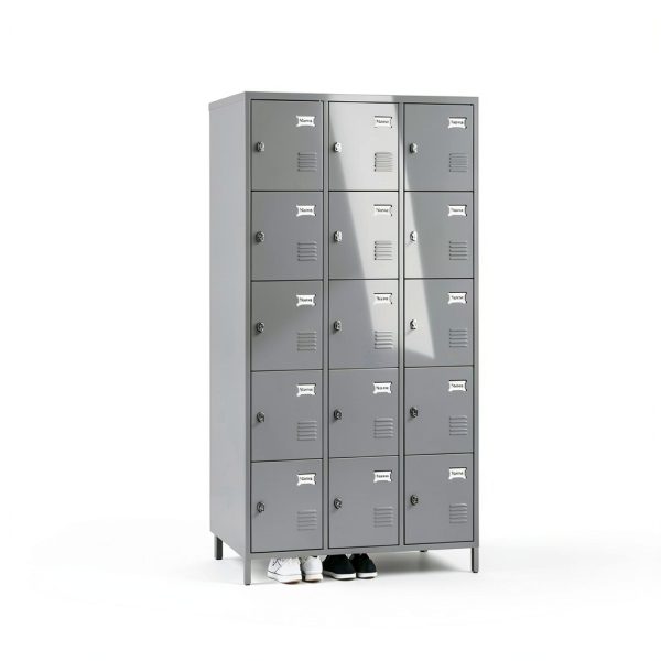 METAN 15 Door Light Grey Metal Locker for Home Office-3