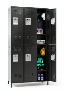 Metal Locker Fesbos 6 Door Steel Storage Cabinet-0