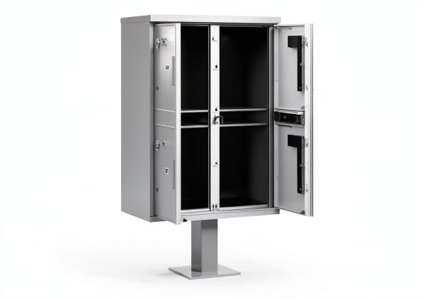 Salsbury Parcel Locker Aluminum 4-Compartment-2