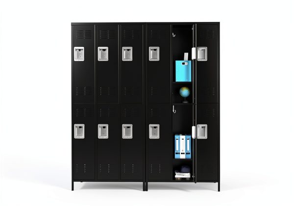 Metal Locker Fesbos 6 Door Steel Storage Cabinet-5