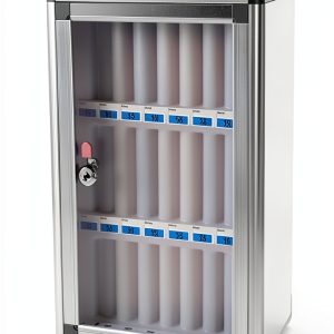 Phone Storage Locker Generic Silver Aluminum Security Lock-0