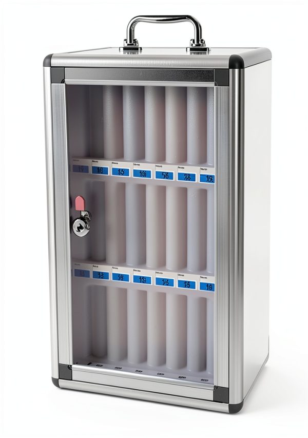 Phone Storage Locker Generic Silver Aluminum Security Lock-0