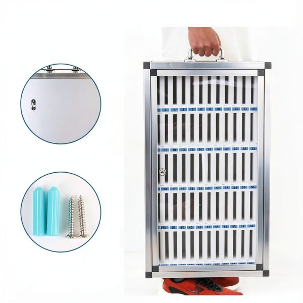 Phone Storage Locker Generic Silver Aluminum Security Lock-4