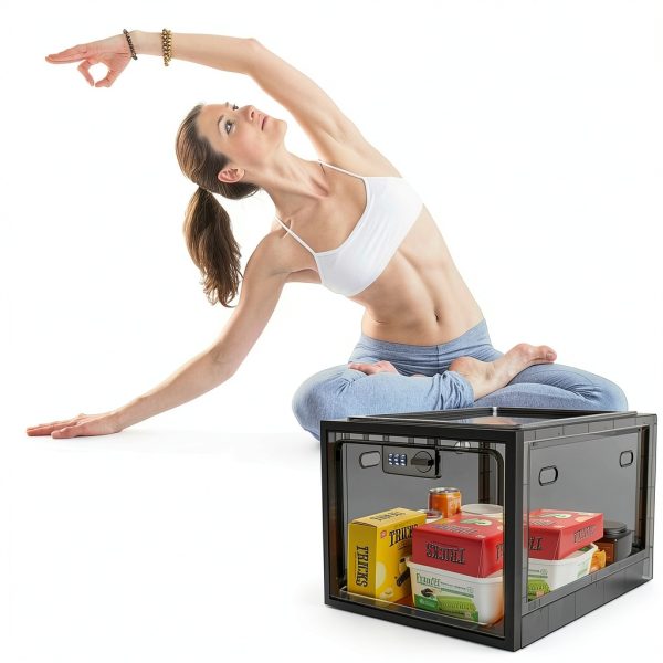Lockable Storage Box BOMKVIN 3.6 Gallon Black Model 08-1