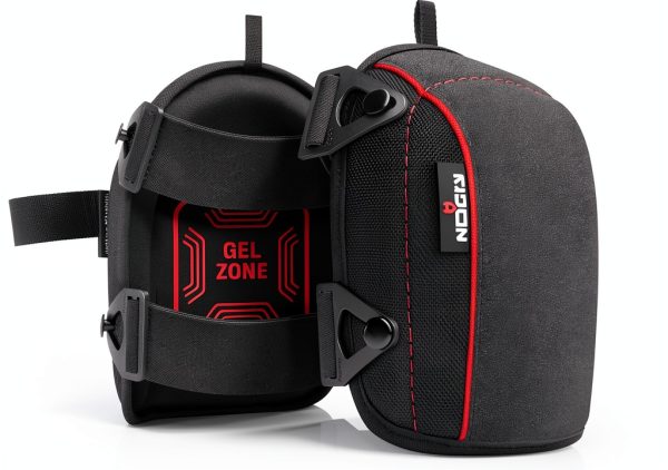 NoCry Flooring Knee Pads for Men with Extra-Wide Gel & Thick Foam Cushion — Floor-Safe Anti-Slip Leather Kneepads for Construction Work with Reinforced Adjustable Straps and Military-Grade Rivets-0